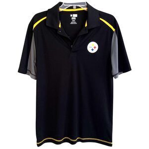 Pittsburgh Steelers NFL Team Apparel TX3 Cool Polo Shirt Mens Size M Tech Golf